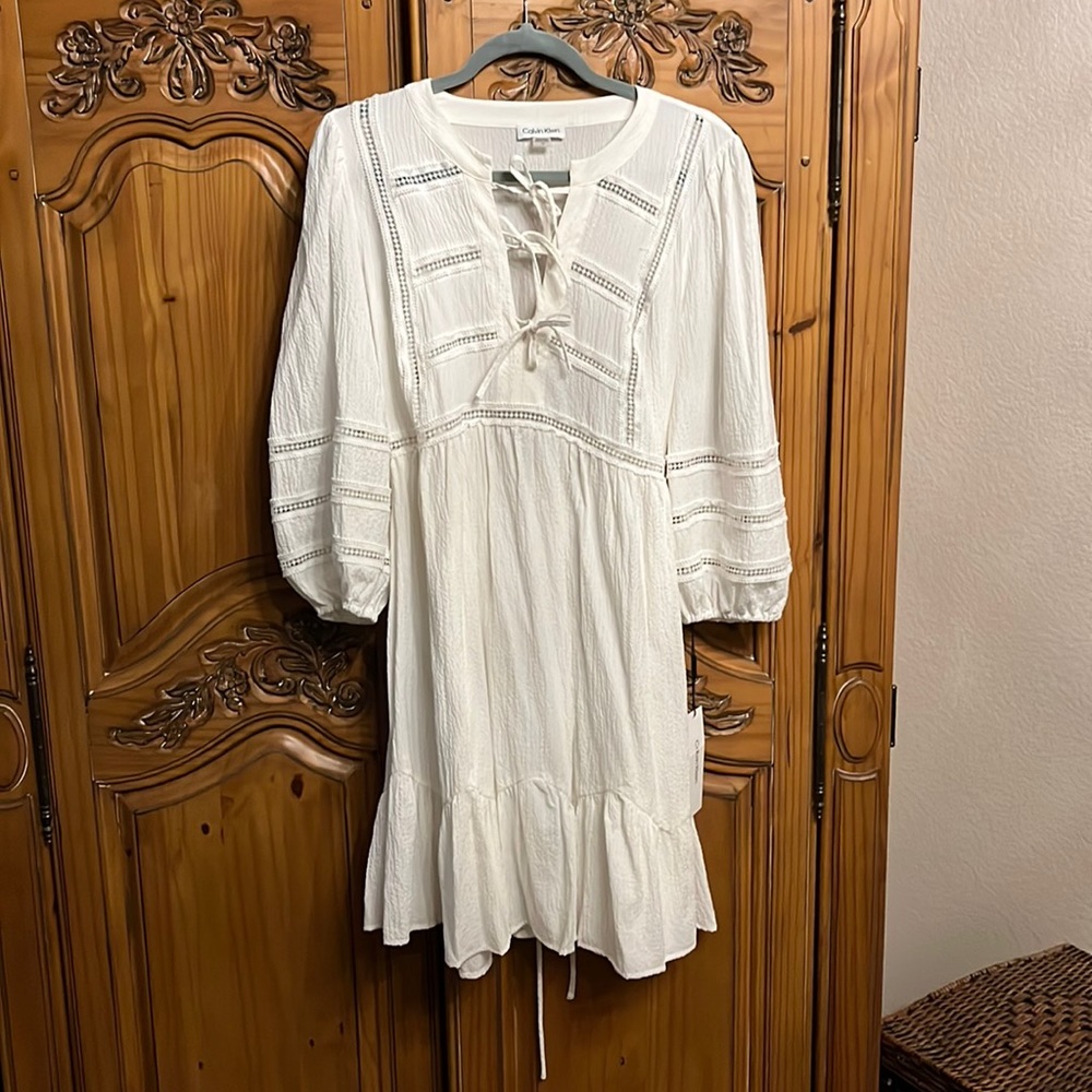 NWT Calvin Klein White Dress